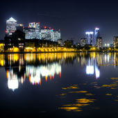 Autumn leaves in the docks