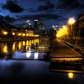 Canary wharf Night