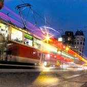 Tram at the Ginger and Fred